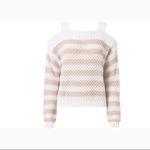 Cotton by Autumn Cashmere cold shoulder sweater